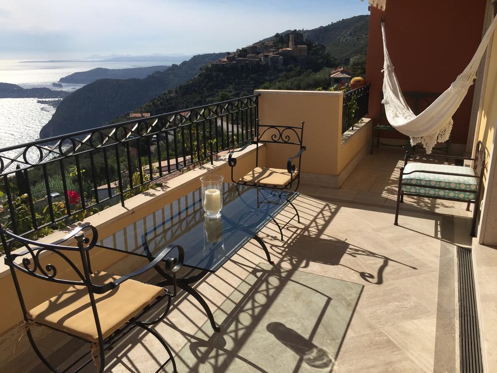 Sunny Panoramic Balcony Apartamento Èze Exterior foto