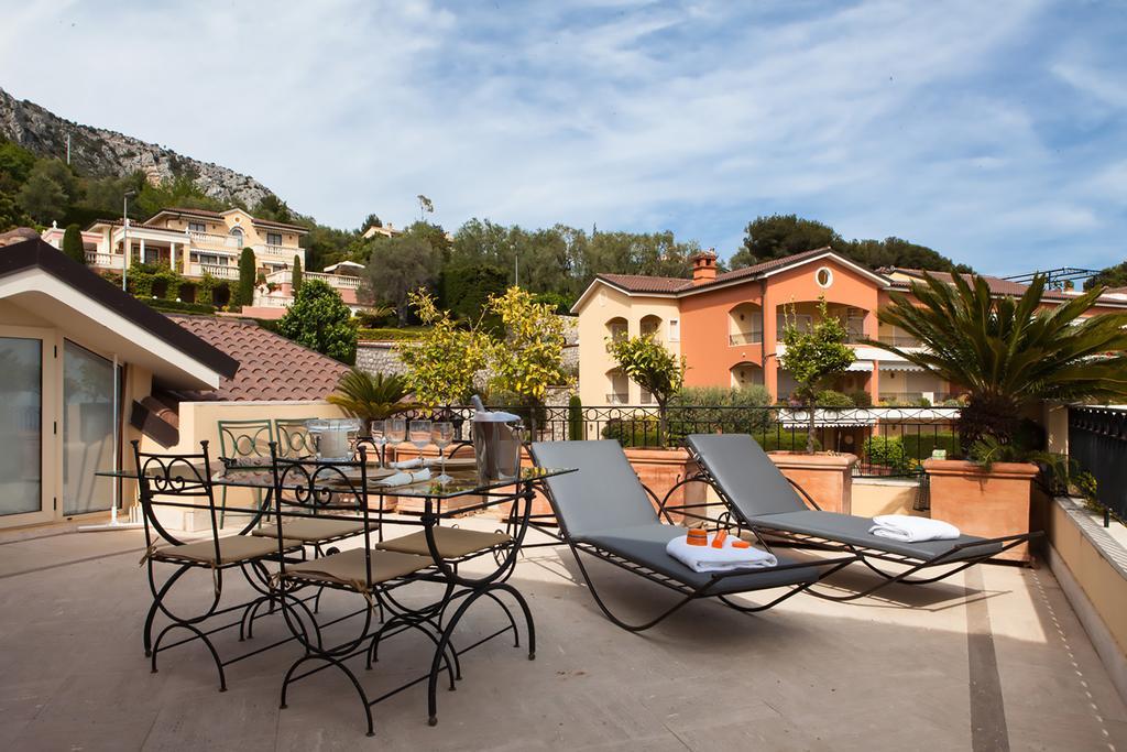 Sunny Panoramic Balcony Apartamento Èze Exterior foto