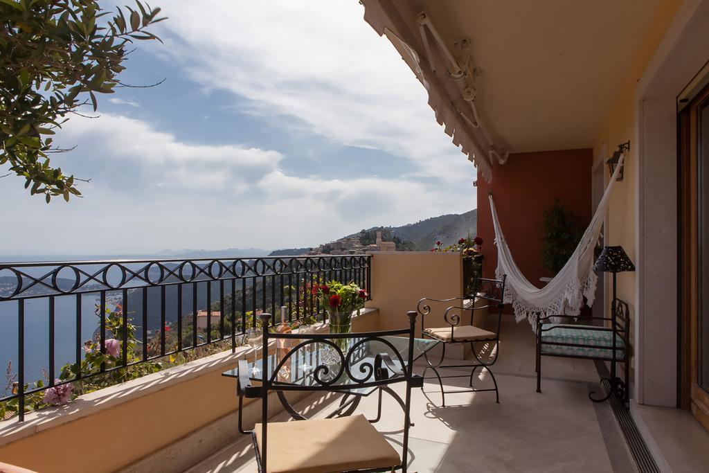 Sunny Panoramic Balcony Apartamento Èze Exterior foto